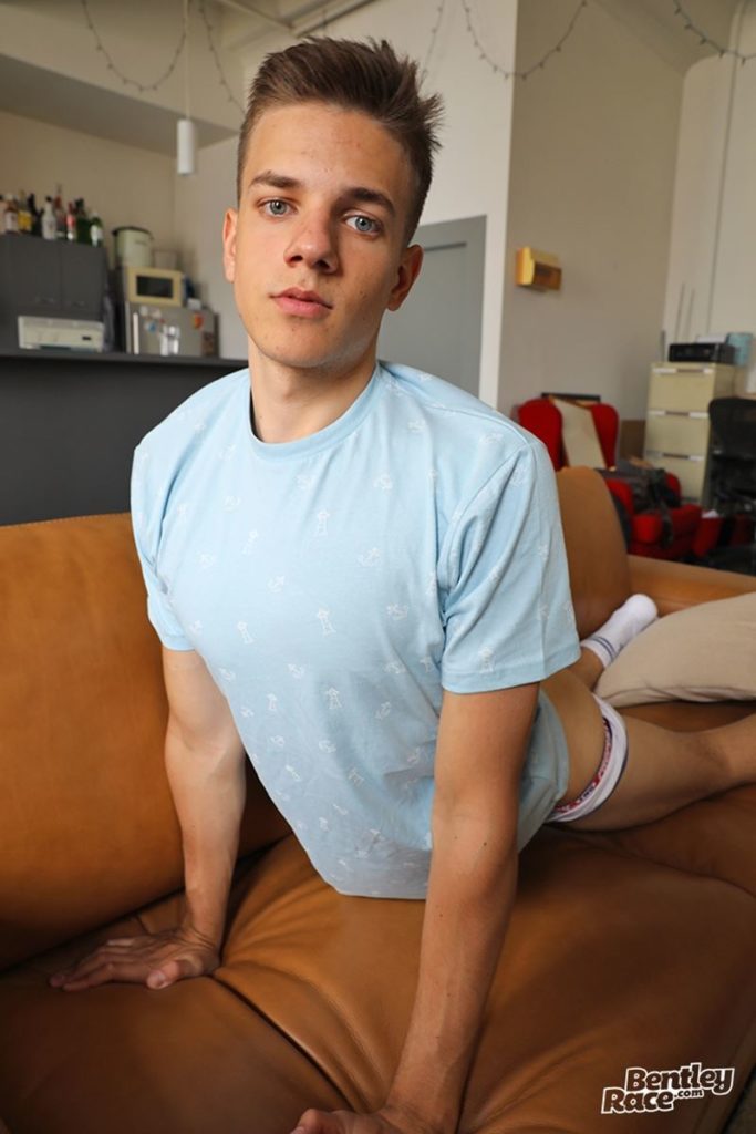 Sexy young stud Connor Peters strips nude white sock jerking huge uncut cock Bentley Race 019 gay porn pics 683x1024 1 - Connor Peters