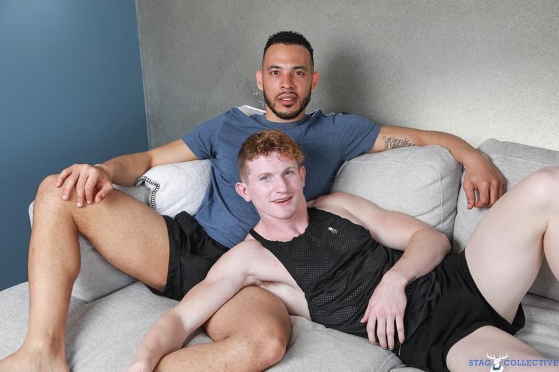Sexy black dude Elijah Wilde massive raw dick fucking ginger twink Max Lorde Stag Collective 2 porno gay pics - Max Lorde, Elijah Wilde