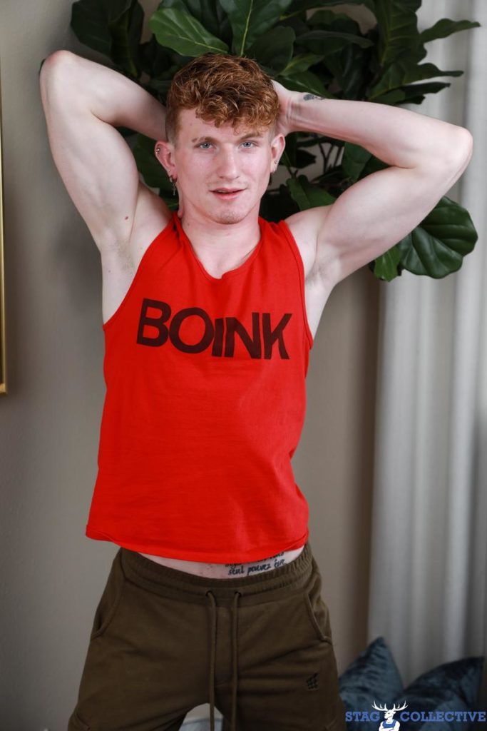 Sexy redhead Max Lorde tight bubble ass bareback fucked straight dude Damien White Stag Collective 4 porno gay pics 683x1024 1 - Damien White, Max Lorde