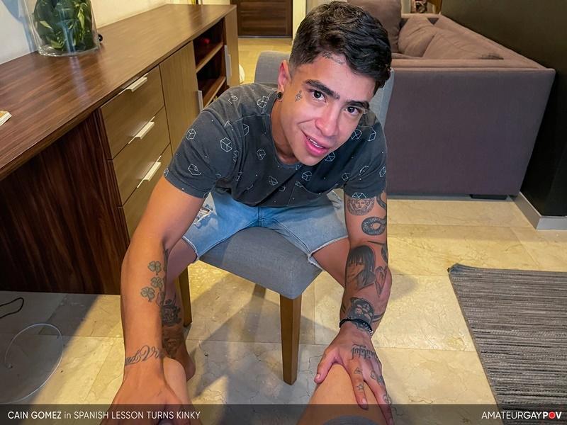 Sexy young Colombian dude Cain Gomez fucked massive uncut dick Amateur Gay POV 25 porno gay pics - Cain Gomez