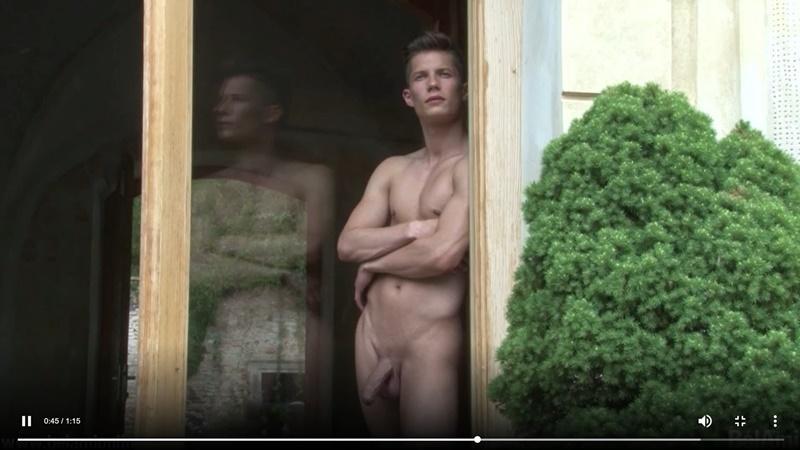 Sexy young studs Jason Bacall Mael Gauthier jerking their huge uncut cocks nude photoshoot Belami 22 porno gay pics - Mael Gauthier, Jason Bacall