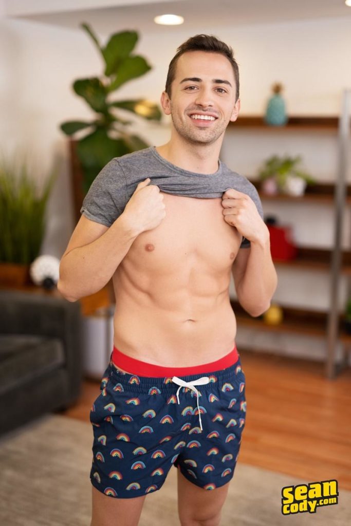 Sean Cody hottie young muscle hunk Curtis Reid strips nude wanking big cock jizzing all over himself 1 porno gay pics 683x1024 1 - Sean Cody Curtis Reid ￼￼￼