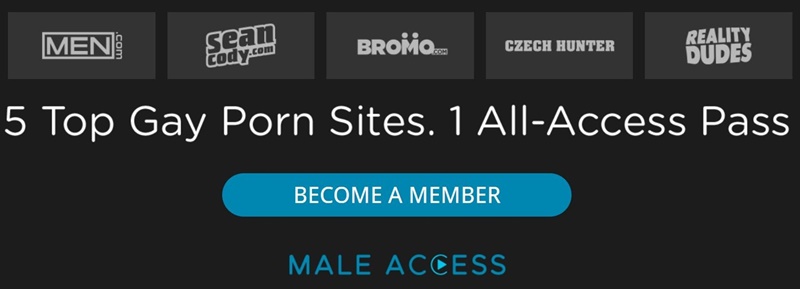 5 hot Gay Porn Sites in 1 all access network membership vert 3 - Malik Delgaty, Clark Delgaty, Chris Cool