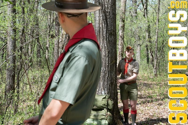 Dirty scoutmaster Jonah Wheeler presses huge erection deep in young dude Colton Fox hot hole at Scout Boys 5 porno gay pics - Colton Fox, Jonah Wheeler