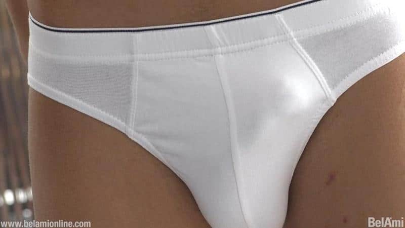 Jorik Tautou Sexy young hottie strips off tight white undies stroking huge uncut dick 3 gay porn pics - Jorik Tautou