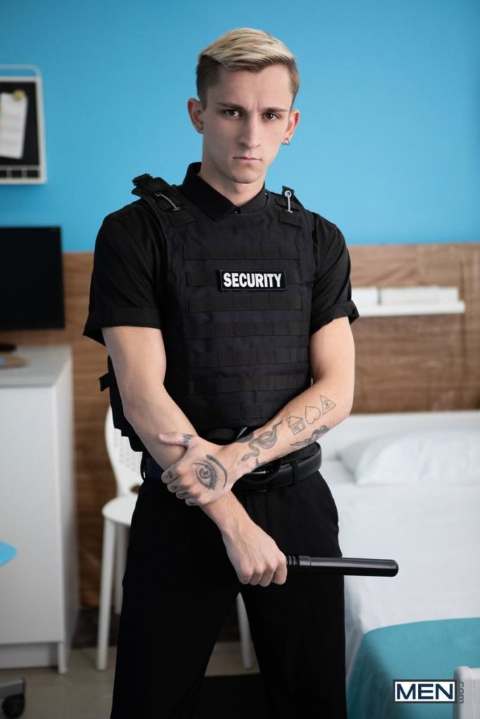 Young security guard Theo Brady smooth hole bare fucked sexy muscle dude Gabriel Clark at Men 3 porno gay pics 683x1024 1 - Gabriel Clark, Theo Brady