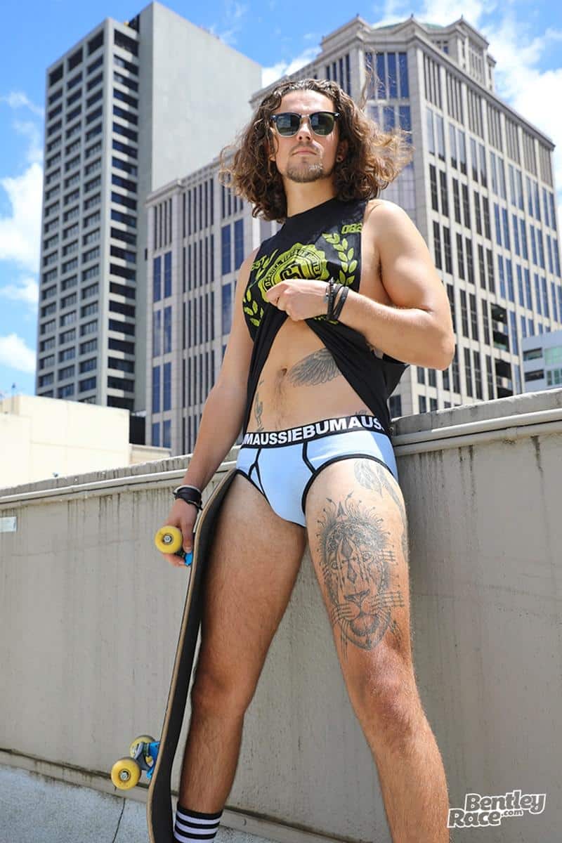 Michael Kent Hottie young Skateboarder strips down black socks pumps wanking big uncut dick 16 gay porn pics - Michael Kent